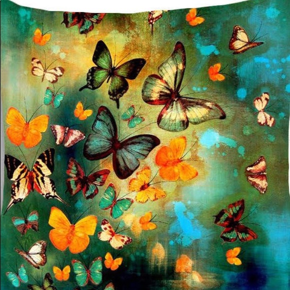 Other - Pillow Cover- NEW - Butterflies